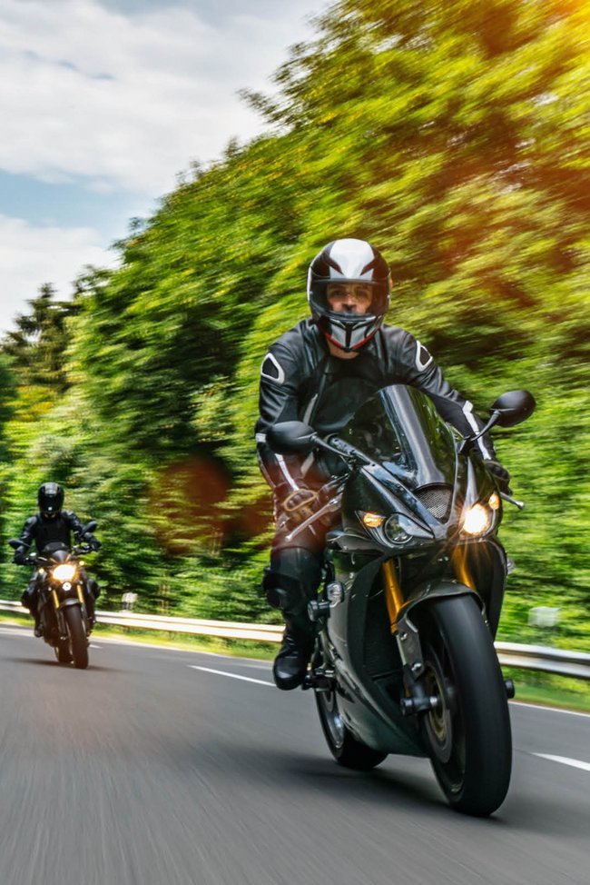 Gruppe von Motorradfahrern